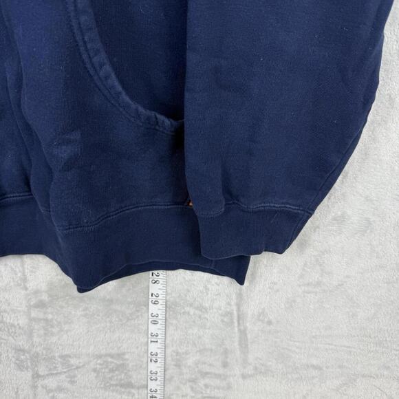 VTG Auburn University Hoodie Navy Orange Pullover Size L NCAA Tigers Y2K College - Picture 7 of 8